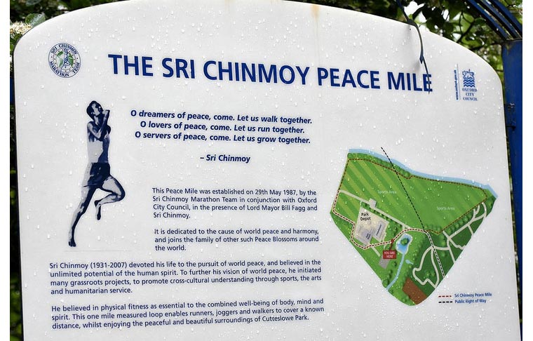 Plaque for Sri Chinmoy Peace Mile